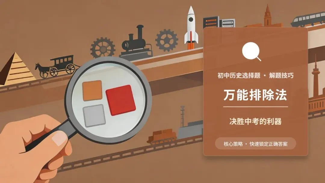 中考冲刺|初中历史选择题 · 解题技巧 第1张