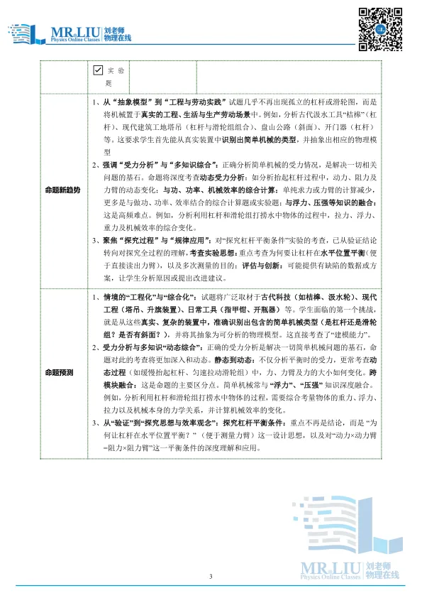 2026年中考物理一轮复习专题13+简单机械(复习讲义) 第3张