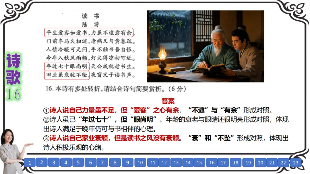 【八份好题】高中语文试题快题(试卷+答题卡+讲评课件+答案解析) 第30张