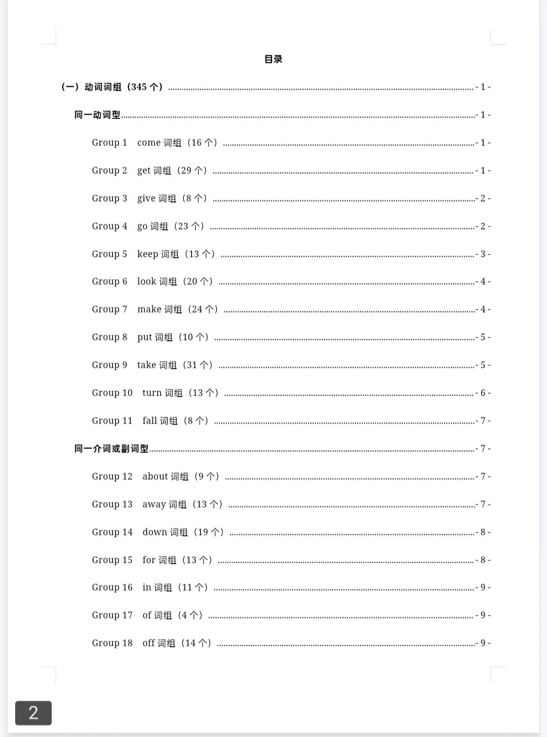 中考英语常见词组分类速记 第1张