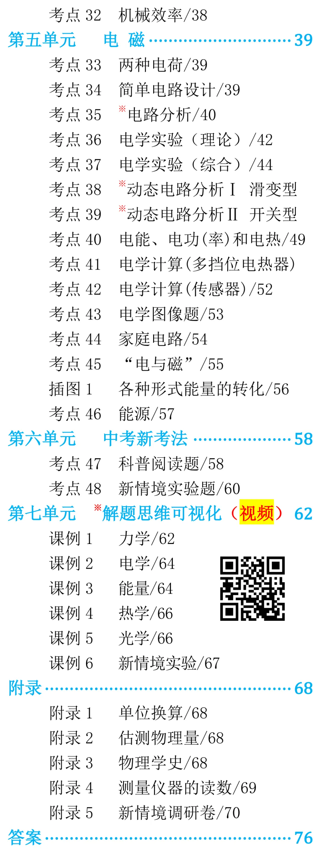 中考物理冲刺两件套 —— 〔¹大情境知识清单〕& 〔²压轴题解题思维可视化视频〕 第11张
