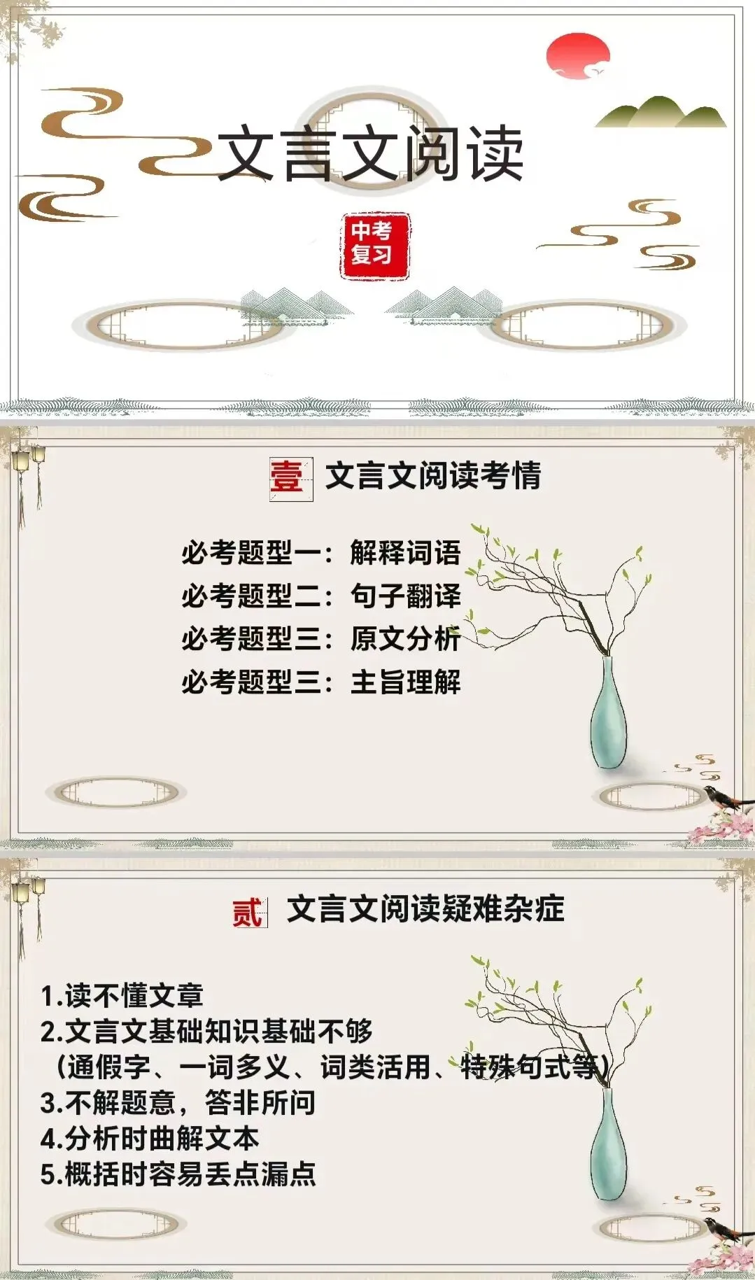 【中考语文】文言文阅读理解综合复习 第2张