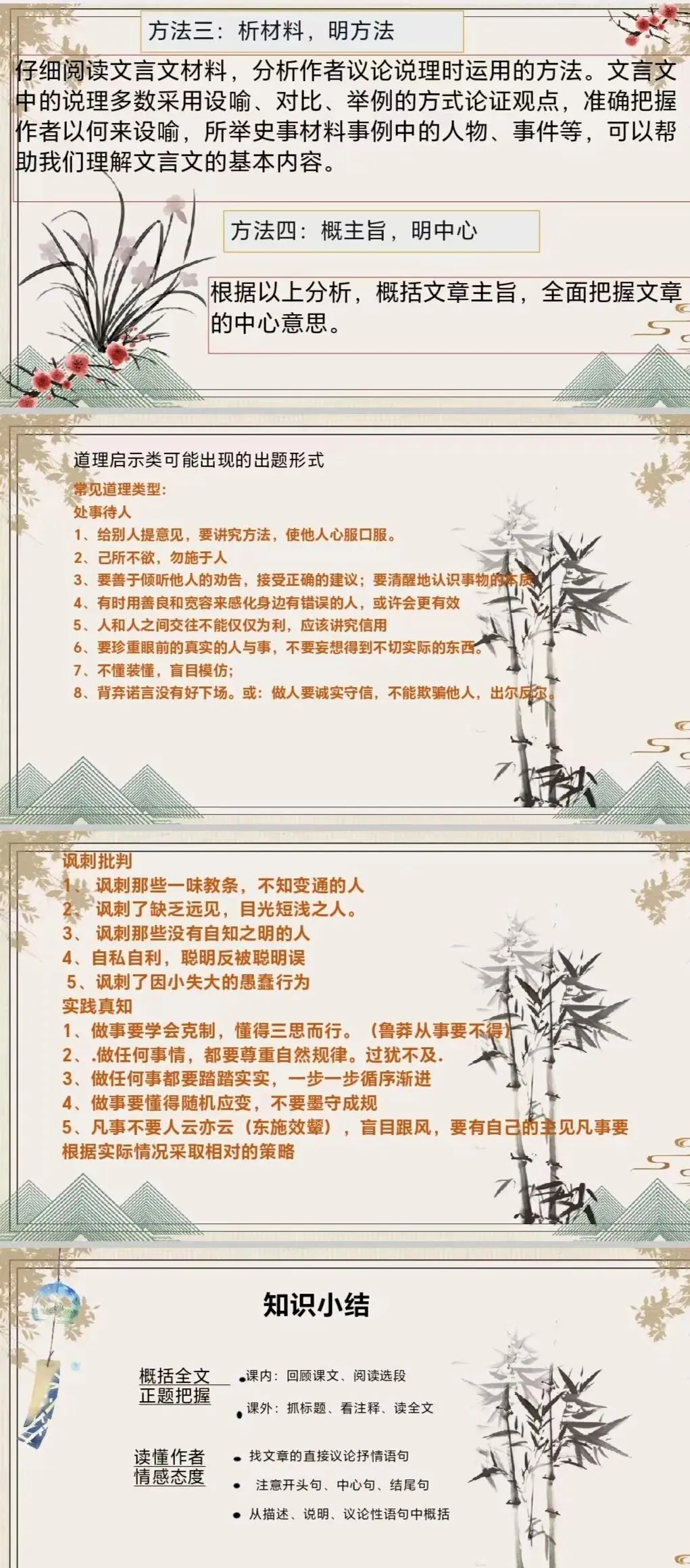 【中考语文】文言文阅读理解综合复习 第10张