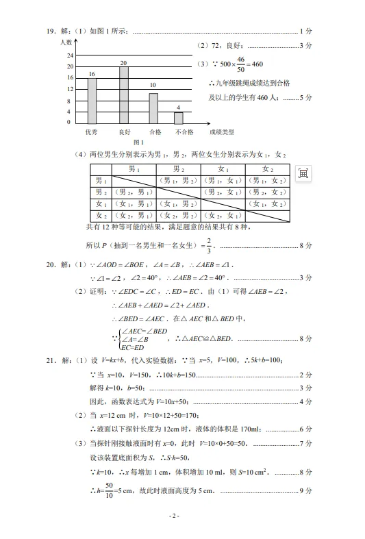 2026年河北省石家庄市一模数学试卷 第11张