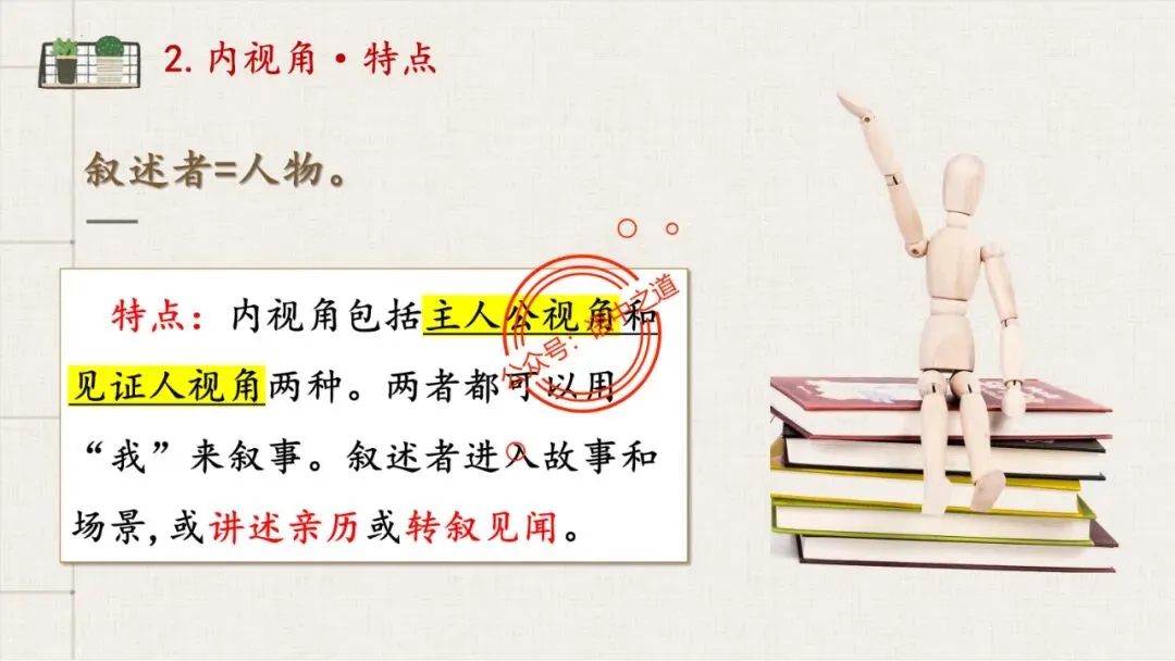 【对标真题】小说【叙述艺术】一课通(叙述视角+叙述人称+叙述方式+叙述技巧) 第40张