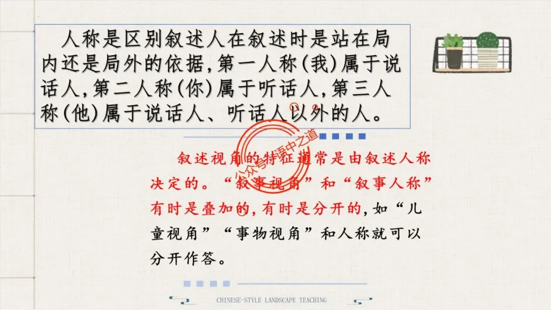 【对标真题】小说【叙述艺术】一课通(叙述视角+叙述人称+叙述方式+叙述技巧) 第81张