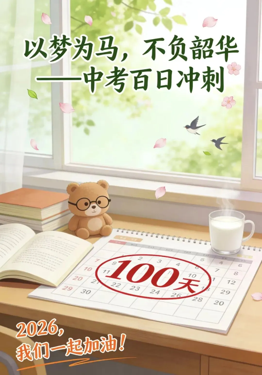 写在距离中考百日 第7张