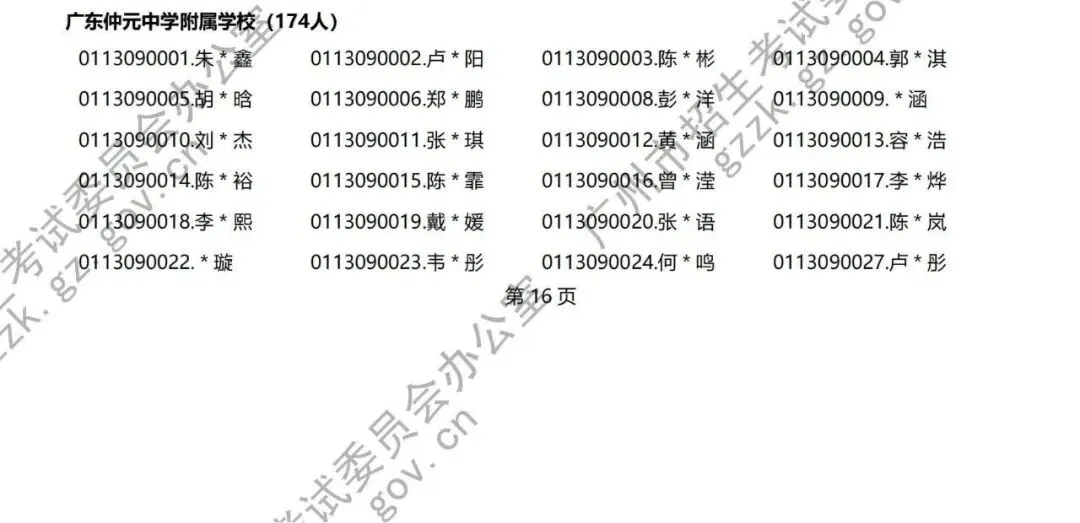 【洛溪中考】2026年洛溪5所初中学校符合名额分配报考资格考生名单公示,今年每个学校有多少人符合? 第6张