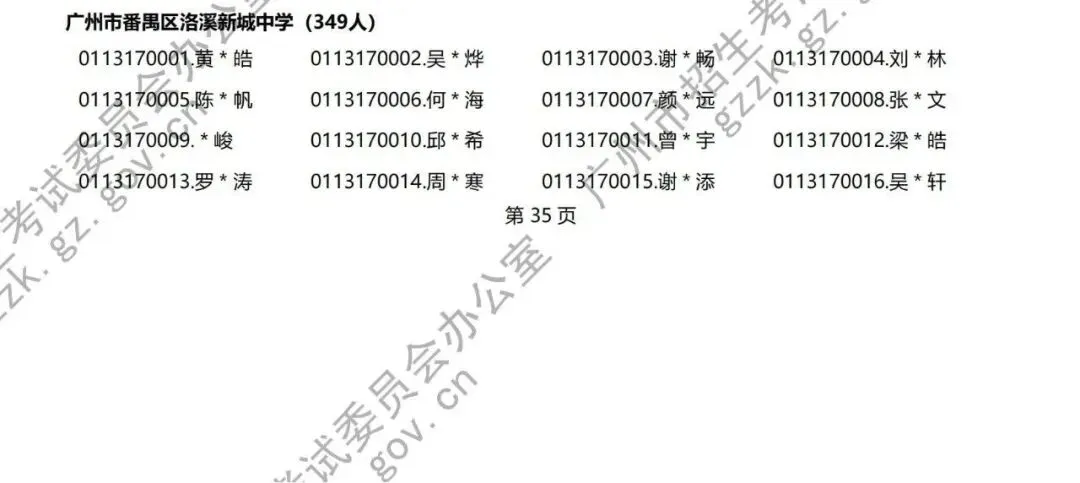 【洛溪中考】2026年洛溪5所初中学校符合名额分配报考资格考生名单公示,今年每个学校有多少人符合? 第13张