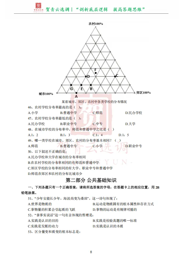 真题分享-472|2017年天津市选调生录用考试《综合知识》 第10张