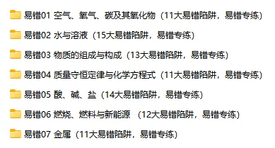 上海中考化学必刷100个易错陷阱专项练习,知识点全覆盖 第2张