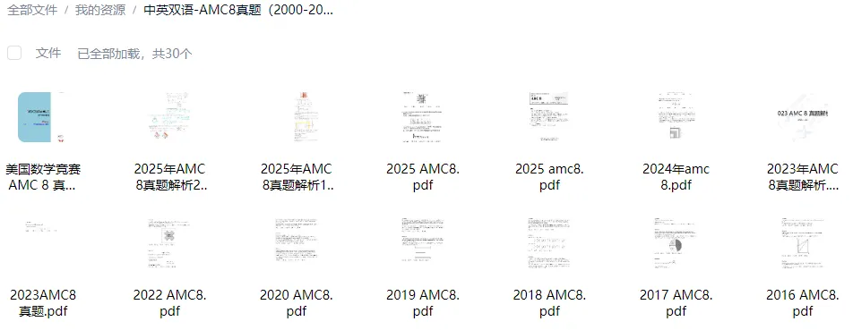 如何才能将AMC8数学竞赛真题发挥到极致?附AMC8数学竞赛历年(2015-2026)高清PDF版,免费可下载! 第1张