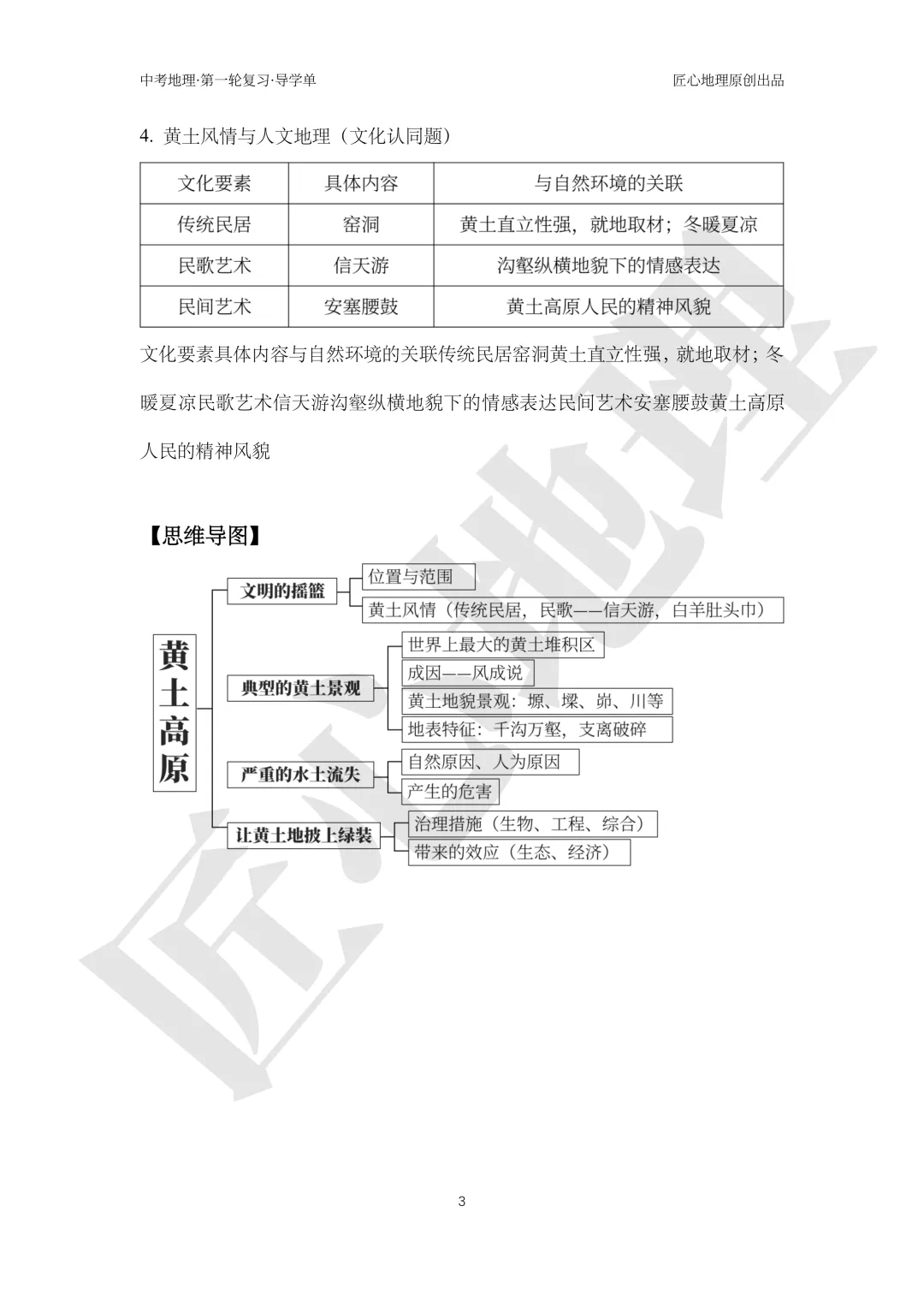 新教材 | 中考一轮复习·世界最大的黄土堆积区——黄土高原(课件+导学单+练习题) 第8张