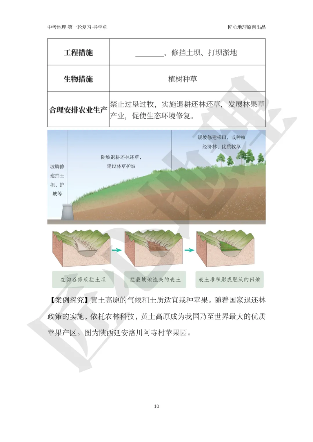 新教材 | 中考一轮复习·世界最大的黄土堆积区——黄土高原(课件+导学单+练习题) 第15张
