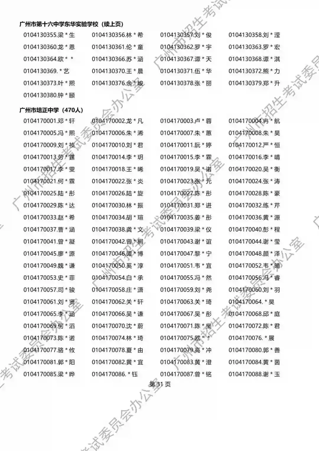 2026年广州中考名额分配报考资格名单出炉!共115730人,有你吗? 第147张