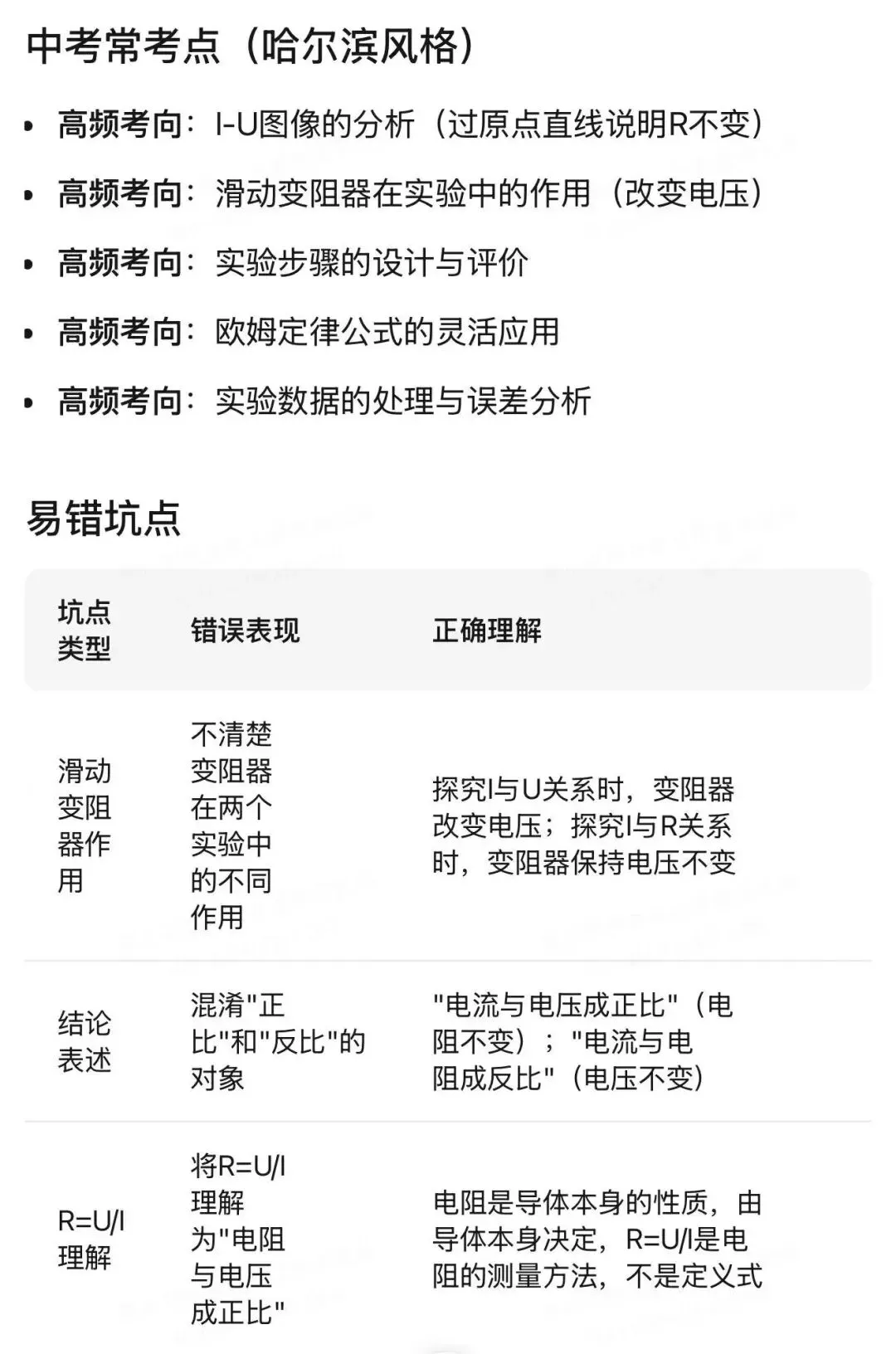 哈尔滨中考物理重点实验汇编 第126张