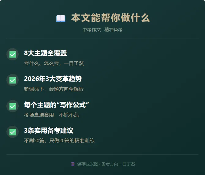 别让孩子盲刷50篇了!中考作文就考这8个主题(附考频数据) 第2张