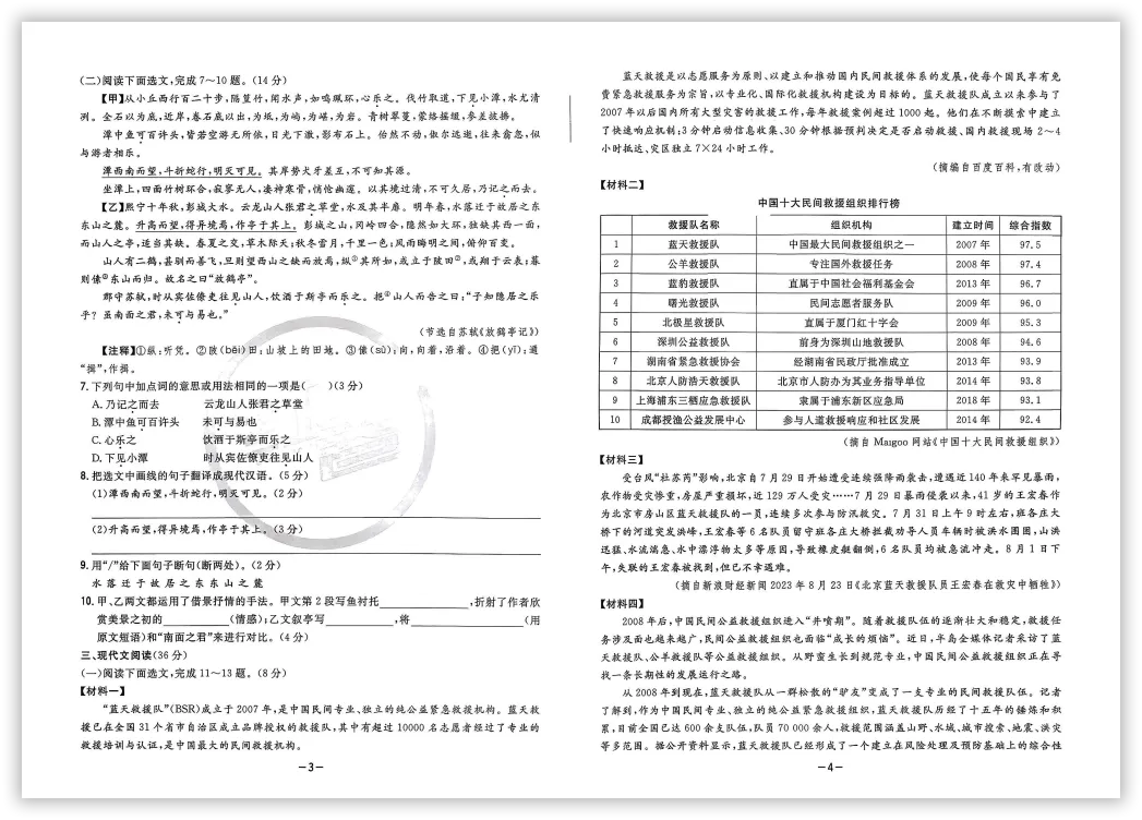 【2026】《初中语文•中考模拟冲刺卷》中考(人教版),超全知识点梳理、例题解析! 第4张