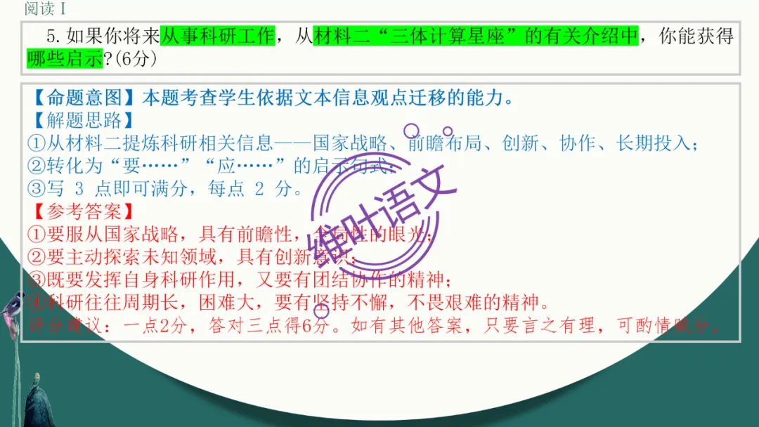 模考讲评 | 江苏省南通八市2026届高三第二次调研测试(南通三模)语文试题讲评,附标杆文+考场佳作 第22张
