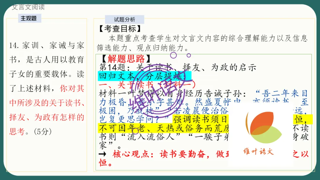 模考讲评 | 江苏省南通八市2026届高三第二次调研测试(南通三模)语文试题讲评,附标杆文+考场佳作 第84张