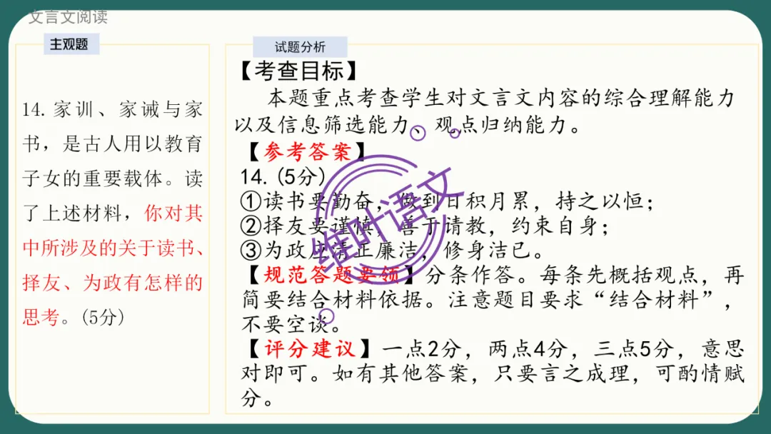 模考讲评 | 江苏省南通八市2026届高三第二次调研测试(南通三模)语文试题讲评,附标杆文+考场佳作 第86张