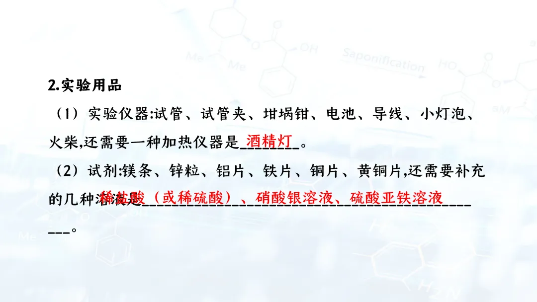 F944 二轮专题复习 决胜中考2026 优质课资源包 初中化学《专题复习---教材基础实验》课件PPT+教学设计Word 第13张