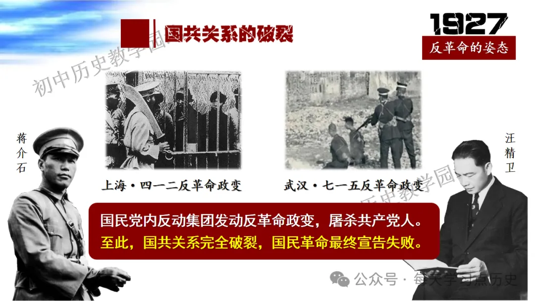 中考复习课件:中近代史--从国共合作到国共对立 第30张