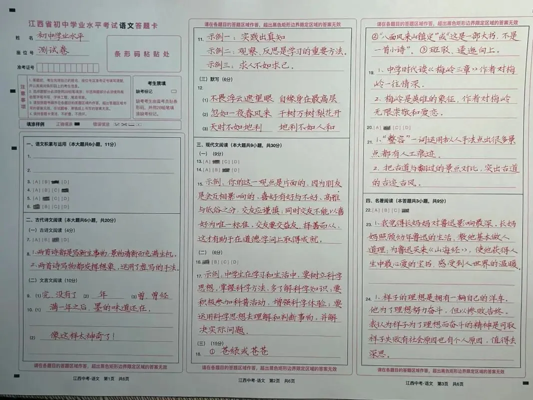 中考冲刺!语文考前1个月备考建议 第4张