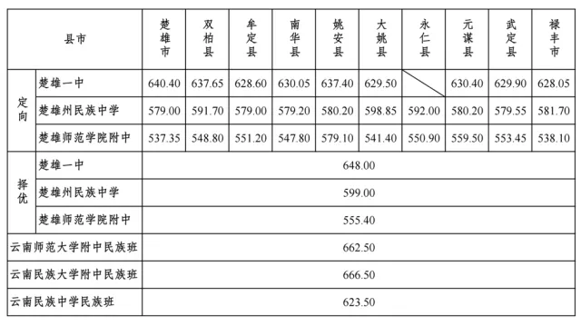 2026中考倒计时!云南省(各地州)近三年普通高中录取分数线汇总 第24张