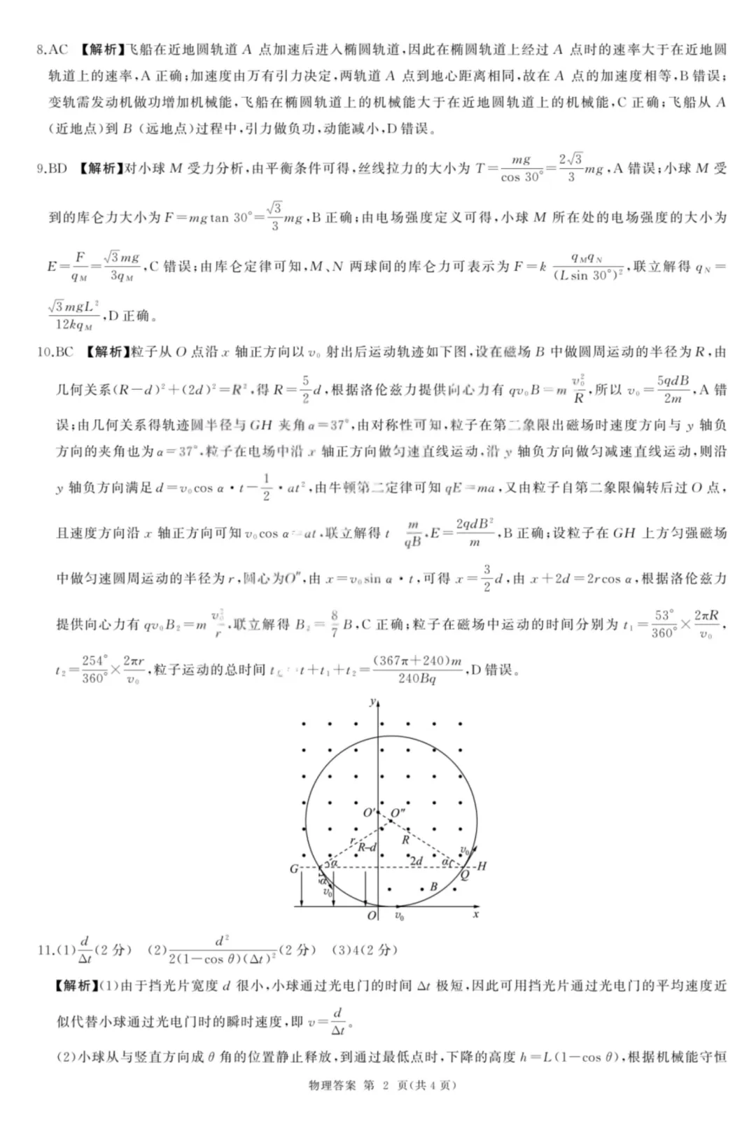 山西联考|山西省2026届高考适应性模拟考试物理试题及答案 第11张