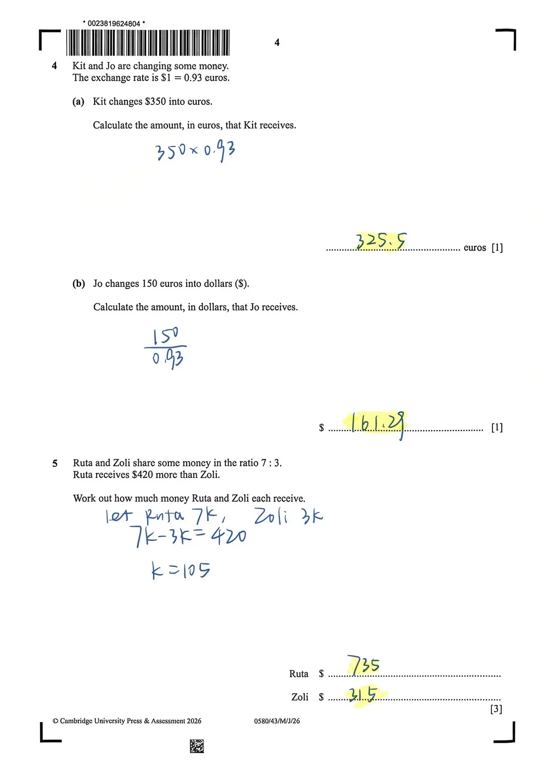 2026夏季大考IGCSE真题!IGCSE 0580中国区paper43真题+答案,高清完整版加详细解析 第2张 2026夏季大考IGCSE真题!IGCSE 0580中国区paper43真题+答案,高清完整版加详细解析 第2张