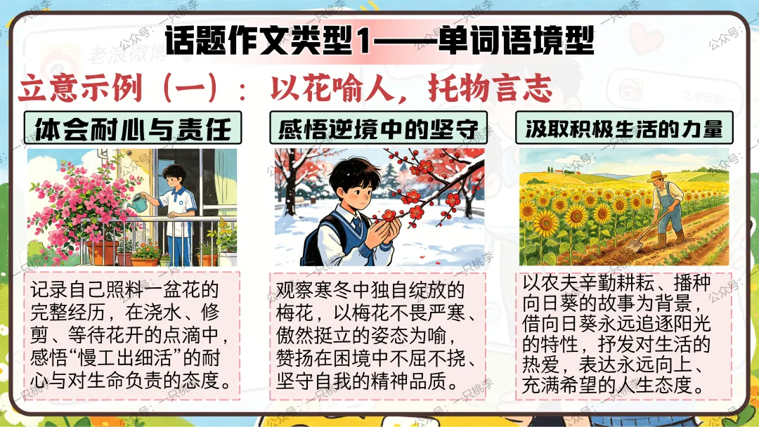 作文专题 |话题作文请按“#”号键:《中考作文复习——话题作文审题指导》PPT课件 第44张