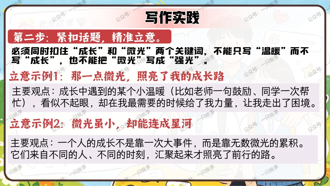 作文专题 |话题作文请按“#”号键:《中考作文复习——话题作文审题指导》PPT课件 第89张