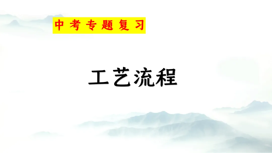 F943 二轮专题复习 决胜中考2026 优质课资源包 初中化学《专题复习---工艺流程》课件PPT+教学设计Word 第2张
