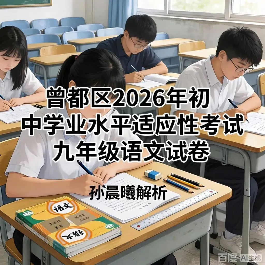 孙晨曦(试题研究)|曾都区2026年中考适应性考试语文试卷解析 第1张