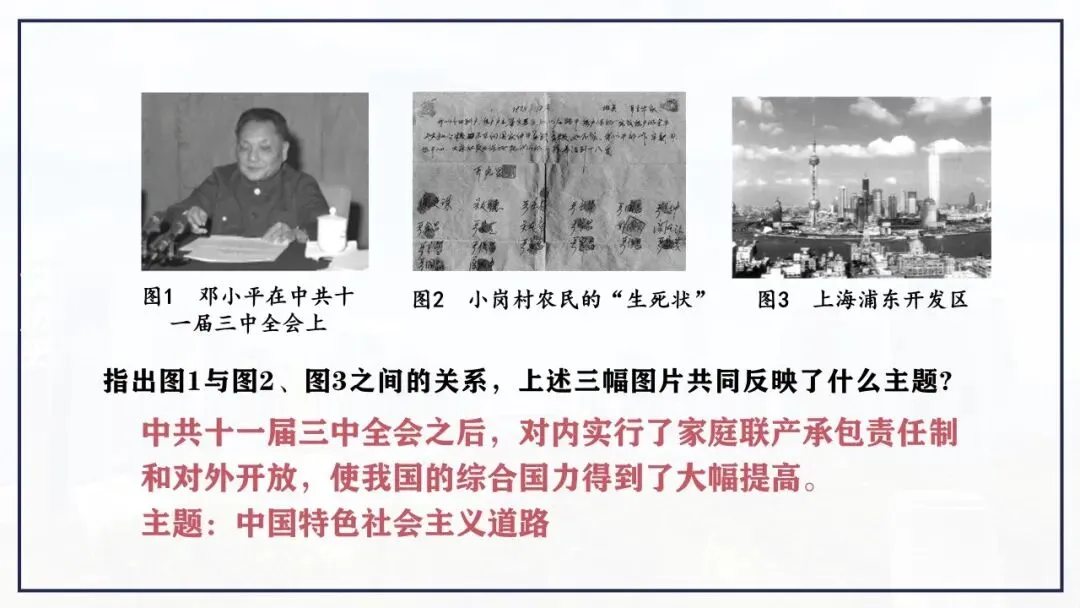 【中考一轮复习】八下第三单元 中国特色社会主义道路(课件+课程讲解) 第6张