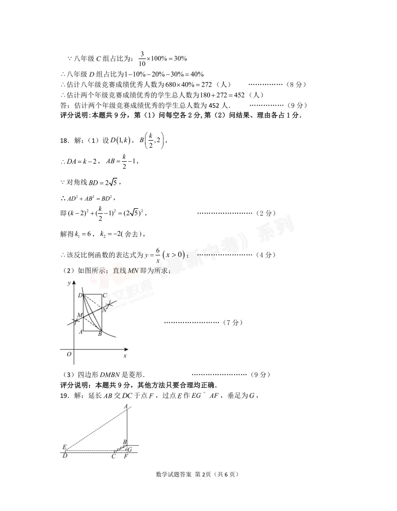 [一模]2026年信阳市多校联考一模试卷(7科全)试卷、听力及参考答案 第18张