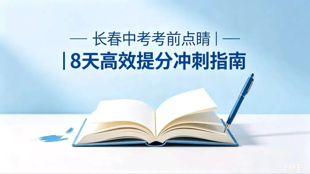 2026年长春中考考前点睛|8天高效提分冲刺指南 第1张