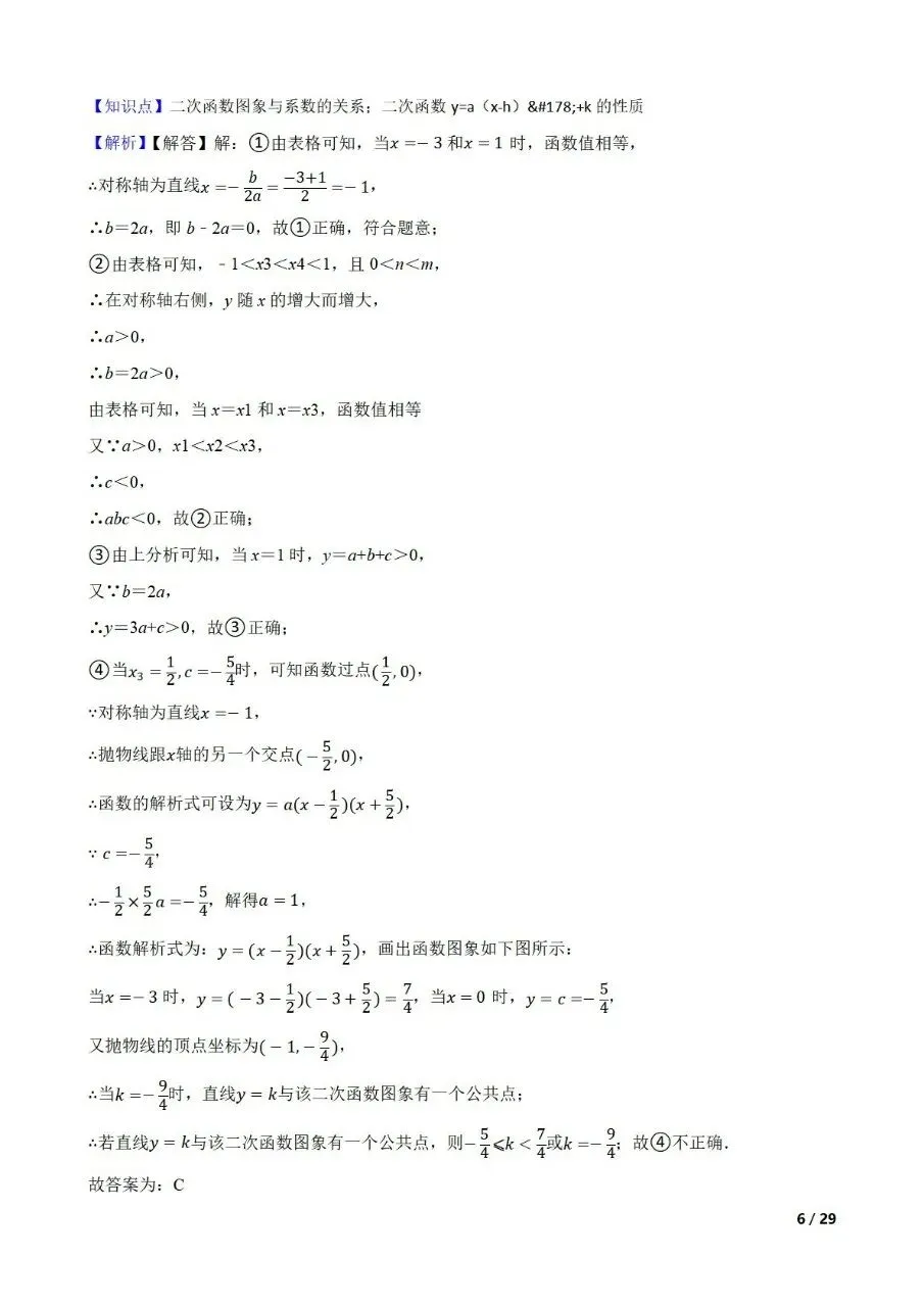 中考数学新考法专题练习表格信息提取 第19张