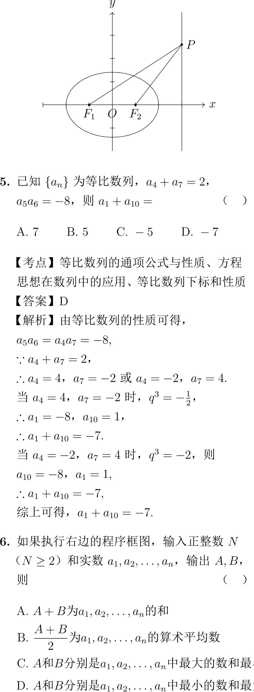 2012年高考数学试卷解析(新课标卷) 第3张