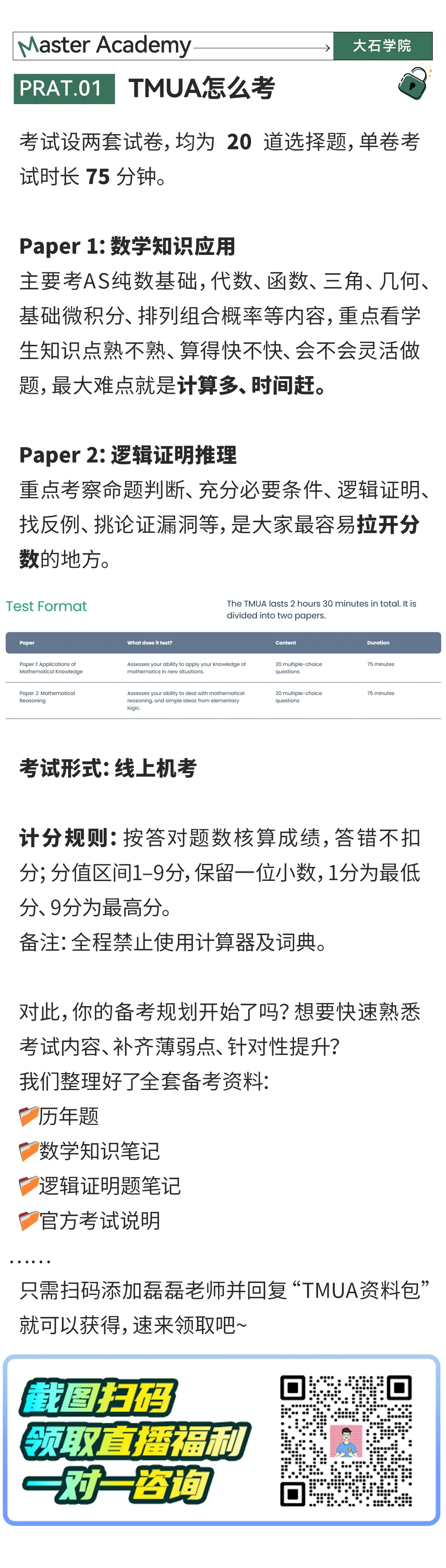 TMUA深度拆解:分数门槛、试卷难点、最新考情趋势——读懂备考关键,提前规划布局 第3张