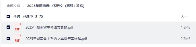 2025年湖南中考语文真题+答案(可打印高清版) 第3张