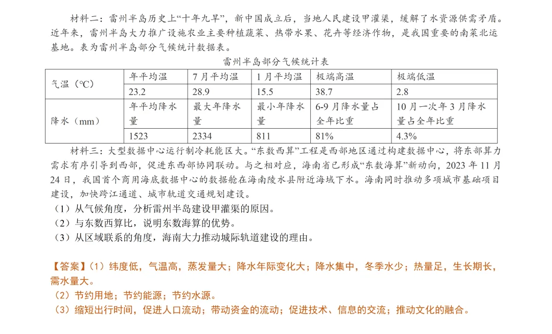 【试卷分享】绍兴高三·二模【地理·含答案与解析及扩展题】 第20张