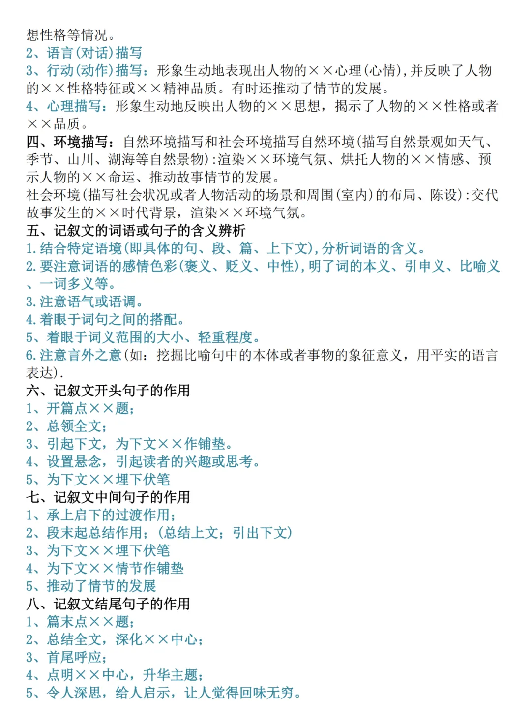 【璐语文】中考语文基础知识点归纳,都是要考的 第15张
