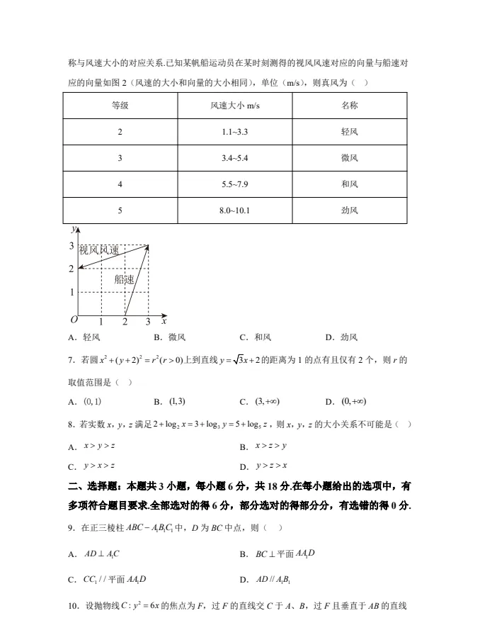 【高考真题试卷分享】2021-2025河南省数学高考真题PDF(附答案解析)可下载! 第2张