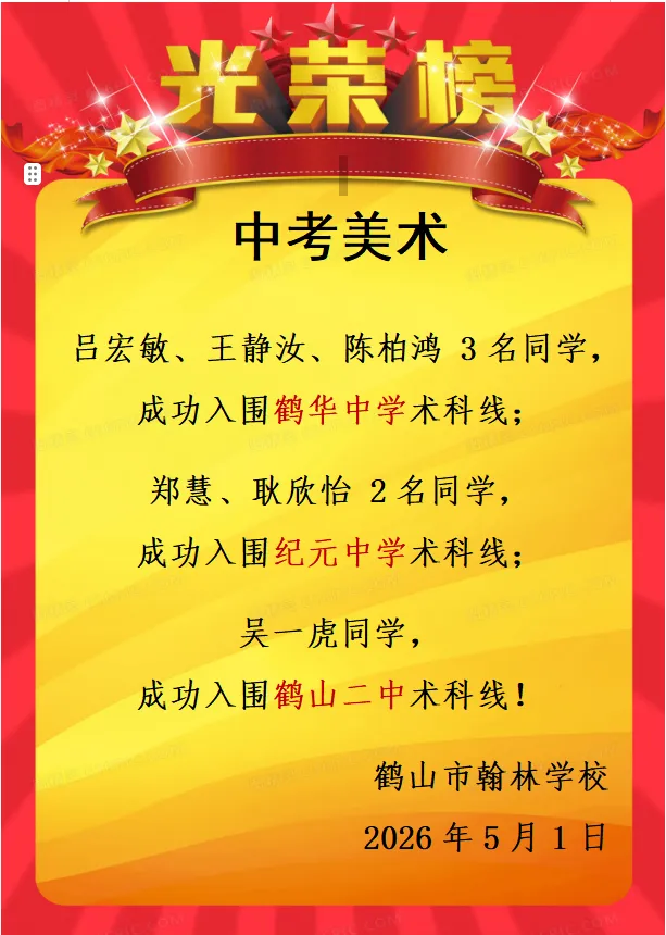 喜 报|术科中考大捷·“艺”绽芳华! 第3张