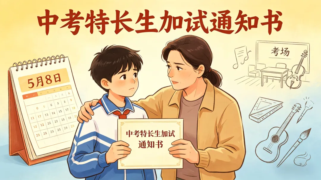 中考特长生后天开考!今天先把这两件事办妥 第1张