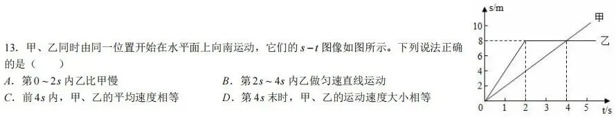【物理】2026 年成功学校八年级期中试卷分析 第6张