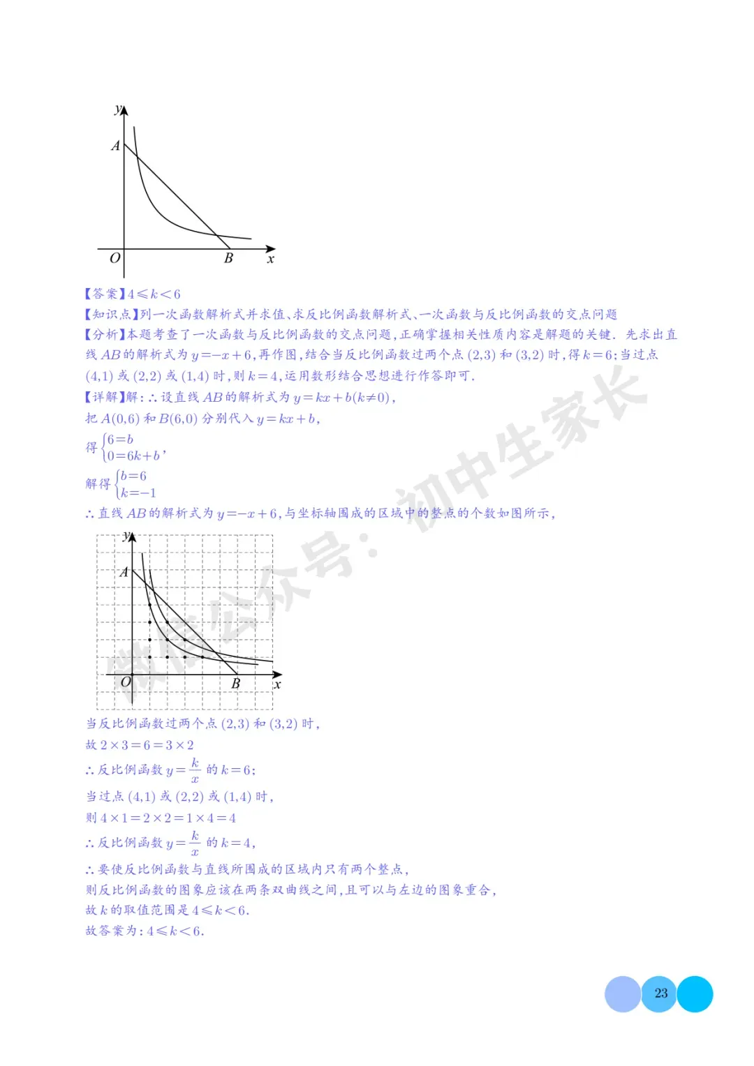 2026年中考数学押题【一次函数与反比例函数】(解析版),今年极有可能考到! 第24张 2026年中考数学押题【一次函数与反比例函数】(解析版),今年极有可能考到! 第24张