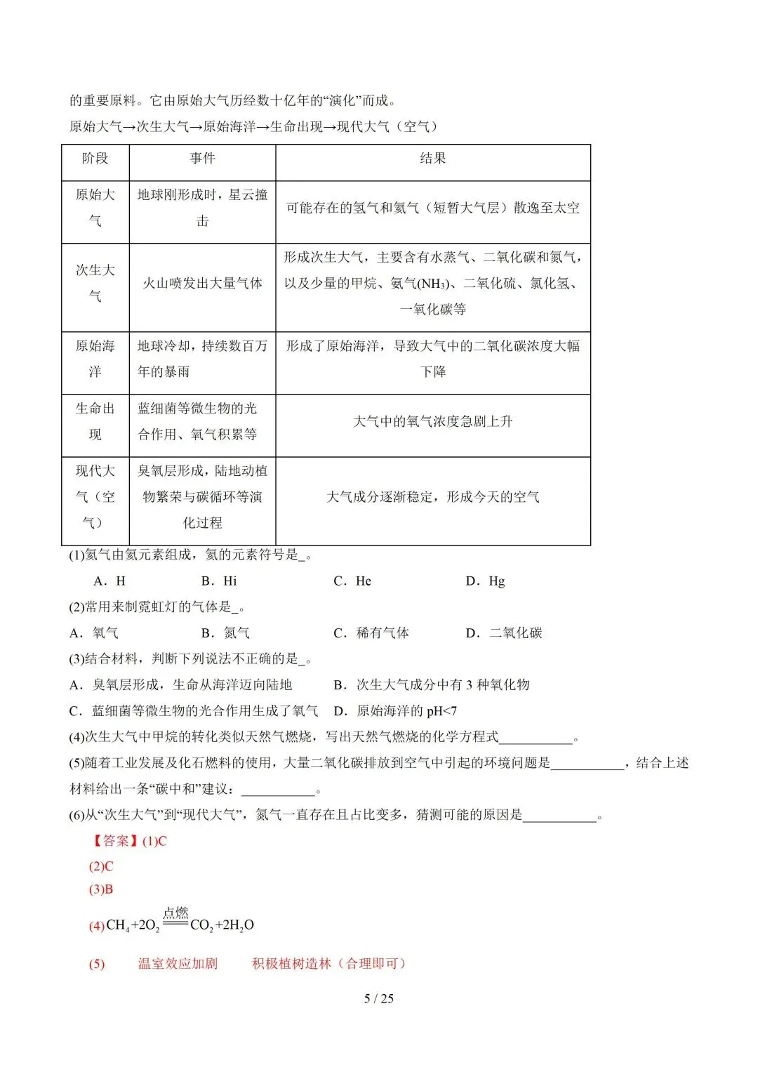 上海近三年中考各科真题汇总+ 2026年中考化学一模分类汇编 第64张